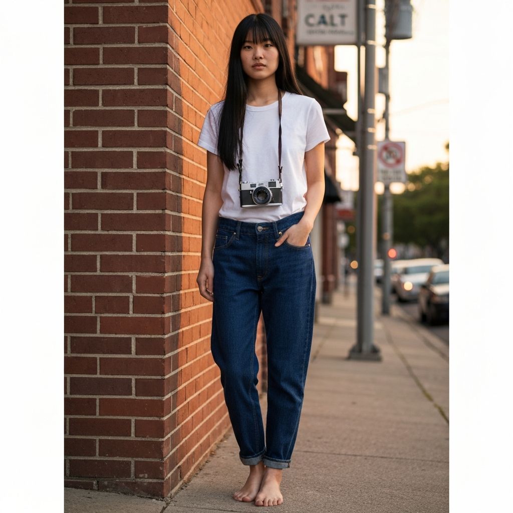 캐주얼 룩 예시